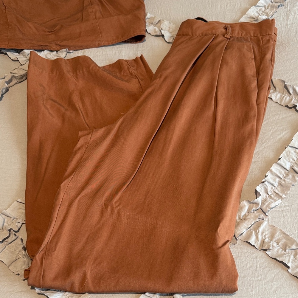 Kittenish Rust Brown Two-Piece Set - Picture 2 of 10